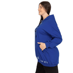 RELEVANCE Dámska mikina plus size bez zipsu s nápisom SADIE tmavo modrá RV-BL-8302.78_391552 Univerzálne