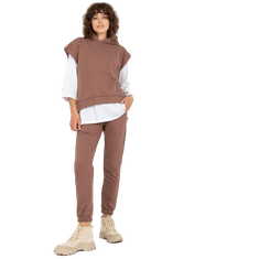 Ex moda Dámska súprava s nohavicami TILDA hnedá EM-KMPL-764.64_392575 Univerzálne