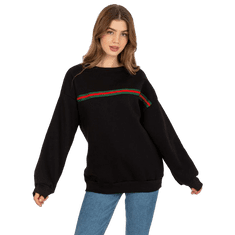 Ex moda Dámska mikina bez kapucne oversize AUSTINA čierna EM-BL-760.01_393834 Univerzálne