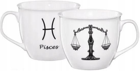 DAJAR Porcelánový hrnček Zodiac weight biely 550 ml