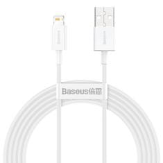 shumee Špičkový kábel USB kábel Iphone Lightning 2.4A 2m Biely