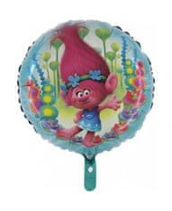 Hollywood Héliový balón Poppy - Trollovia - 45 cm 