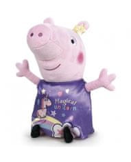 Hollywood Plyšové prasiatko fialové s jednorožcom - Prasiatko Peppa Magic (20 cm)