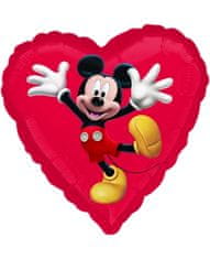 Hollywood Héliový balónik srdce - Mickey - 45 cm