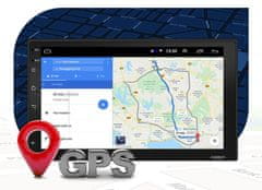 Autorádio 2 DIN s GPS navigáciou, Wifi, Bluetooth, 7 palcový dotykový displej, 1/16GB, Android 13.0, cúvacia kamera