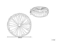 Beliani Vankúš so záhybmi 40 cm ružový UDALA