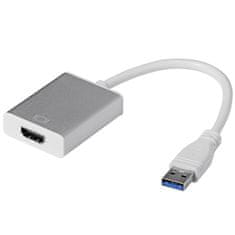 Northix Adaptér USB 3.0 na HDMI – strieborný 