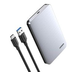 shumee Vreckové puzdro na 2,5'' SATA 3.0 6Gbps pevný disk + USB - USB-C kábel 0,5m sivý