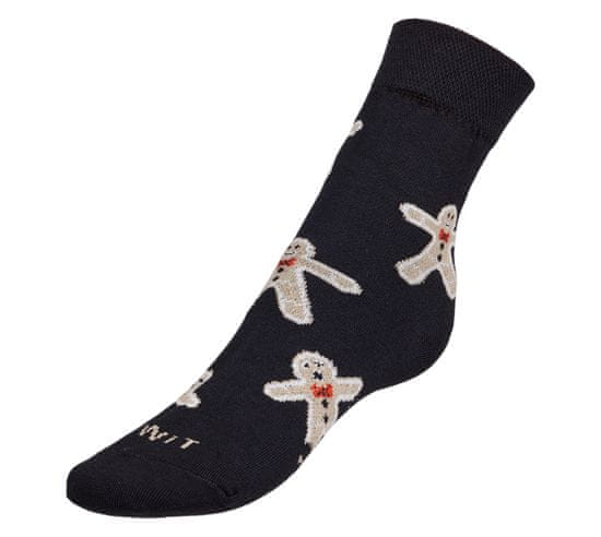 Ponožky Perníček - 39-42 - čierna, béžová