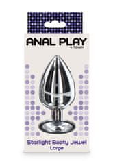 Toyjoy ToyJoy Starlight Booty Jewel Large - analný kolík - Silver