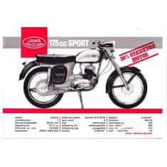 Retro Cedule Ceduľa Jawa 175cc sport