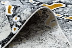 Dywany Łuszczów Kusový koberec Gloss 528A 58 3D mramor ivory/black 80x150