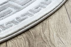 Dywany Łuszczów Kusový koberec Gloss 2813 27 greek grey kruh 200x200 (priemer) kruh