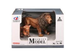 Mikro Trading Zoolandia lev s mláďaťom 8,5-13 cm v krabici