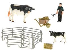 Mikro Trading Krava Zoolandia s teľaťom a príslušenstvom