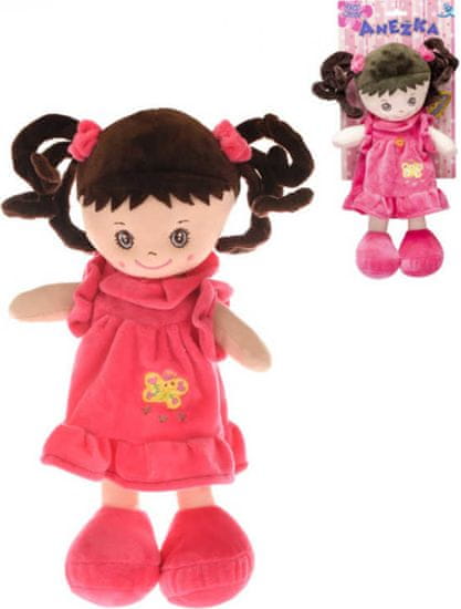 Mikro Trading Anežka 36 cm bábika na batérie česky hovoriaca a spievajúca brunetka