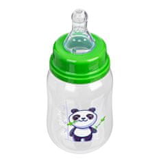 AKUKU Fľaša s obrázkom 125 ml panda zelená