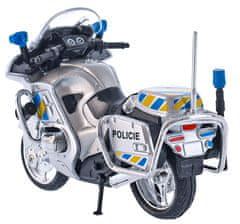 Mikro Trading Policajná motorka CZ 12 cm voľný chod kov v krabici