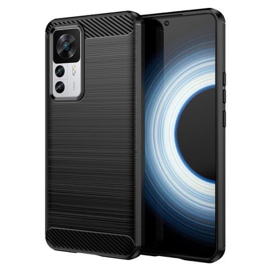 IZMAEL Carbon Shield TPU puzdro pre Xiaomi 12T/12T Pro - Čierna KP25735