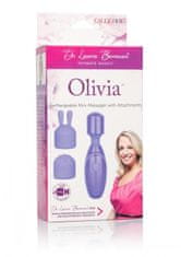 California Ex Novel Dr. Laura Berman Olivia Rechargeable Mini Massager with Attachments