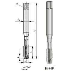 Narex Závitník strojný 3043 M 3 HSSE 163030 s lamačom