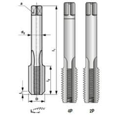 Noname Závitník sadový 3012 G 3/8 HSS sada 142380