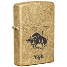 ISSI Zapaľovač ZIPPO s gravírovaním znamením: Býk (ZAP-023)