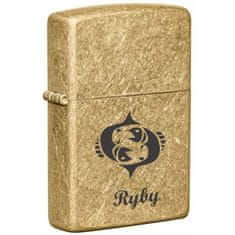 ISSI Zapaľovač ZIPPO s gravírovaním znamením: Ryby (ZAP-023)