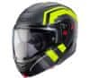 Helma na moto Horus X Road matt gun metal/black/yellow fluo vel. S