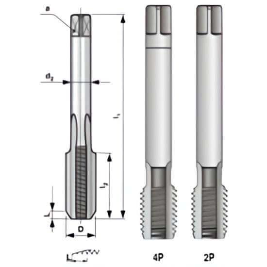 Narex Závitník sadový ručný 2181/3010/ M48X2 III.HSS 144 4823