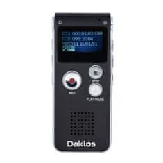 Profesionálne diktafón (hlasový záznamník) 16 GB, nahrávanie hlasu, zvuku a telefónnych hovorov