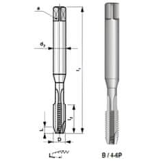 Narex Závitník strojný 3043 M 4 HSSE 163040 s lamačom