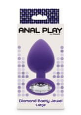 Toyjoy ToyJoy Diamond Booty Jewel Large - analný kolík - Purple