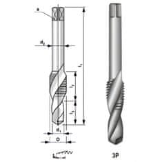 Narex Závitník kombinovaný M 4 HSS 133040