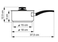 Kolimax Rajnica Comfort Green s pokrievkou as rukoväťou, priemer 18 cm, objem 2.0 l