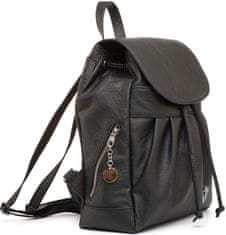 VegaLM Luxusný kožený ruksak z pravej hovädzej kože v čiernej farbe