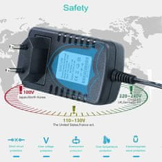 YUNIQUE GREEN-CLEAN Napájací zdroj 12V 2A Transformátory 24W napájací adaptér pre LED pásik, univerzálnu nabíjačku, displej, rádio a ďalšie zariadenia