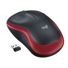 shumee Logitech M185 myš 910-002240 (optická; 1000 DPI; červená)