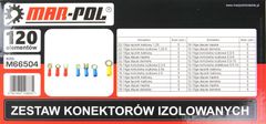 MAR-POL Izolovaný konektor, súprava 120ks MAR-POL