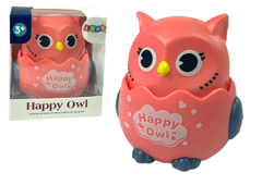 shumee Baby Owl Senzory Pink