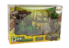 Lean-toys Veľký dinosaurí park Dinosaury Jurské vajcia Príslušenstvo pre dlane