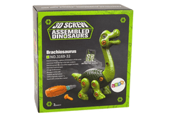 Lean-toys Brachiosaurus Dinosaurus na odhalenie zelenej farby