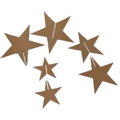 Moveo Kartónové výseky na dekorovanie Hviezda 3D 3ks