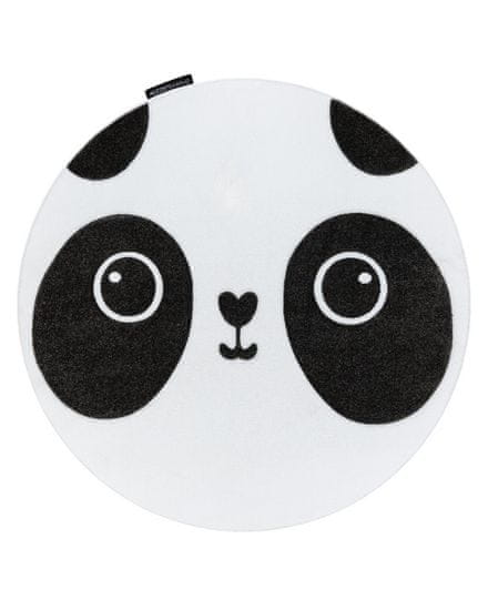 Dywany Łuszczów Detský kusový koberec Petit Panda white kruh