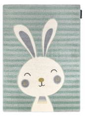 Dywany Łuszczów Detský kusový koberec Petit Rabbit green 140x190