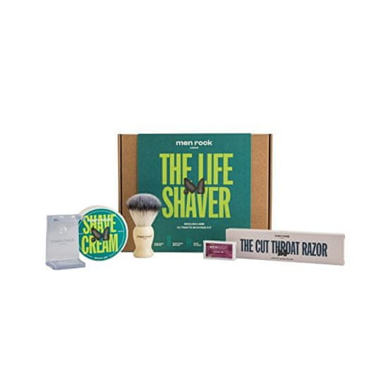 Men Rock London Darčeková sada holiacej starostlivosti Sicilian Lime ( Ultimate Cut Throat Razor Shaving Gift Set)