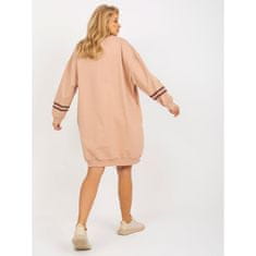 FANCY Dámske šaty s vreckami oversize ADISON hnedé FA-SK-0251.47P_394055 Univerzálne