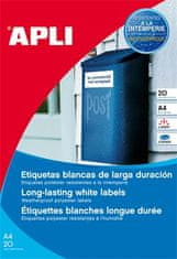 Apli Etiketa, biela, 64,6 x 33,8 mm, vodeodolná, polyester, 480 ks/bal., 01226