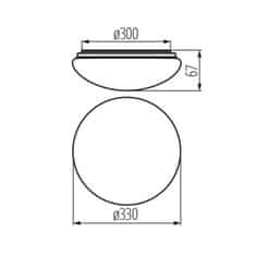 Kanlux  Stropné LED svietidlo so senzorom pohybu Kanlux LED v2 CORSO LED V2 18-NW-SE 31224