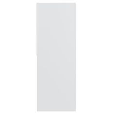 Vidaxl Knižnica, biela 67x24x161 cm, drevotrieska